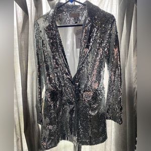 sequin blazer dress